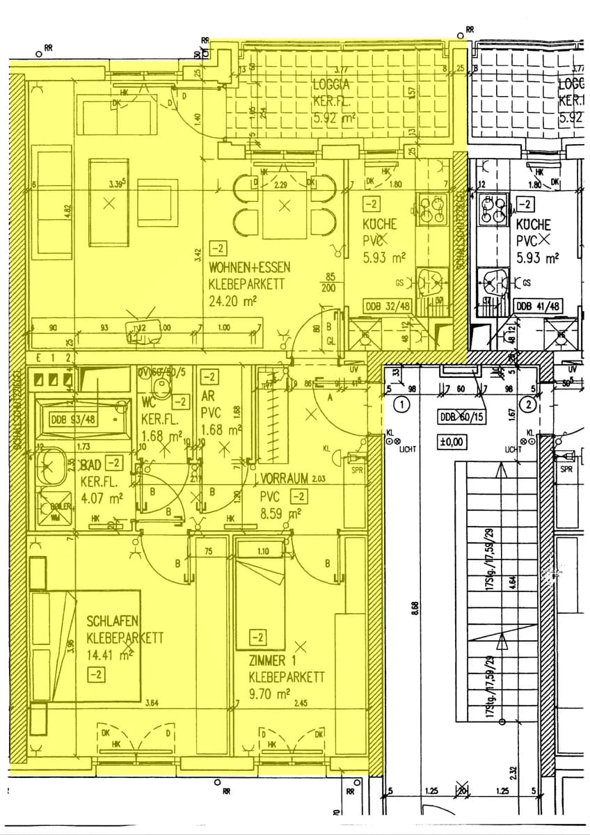 3-Zimmer-Wohnung mieten in Perg – 76,18 m², € 720 – Bild 2 von 6