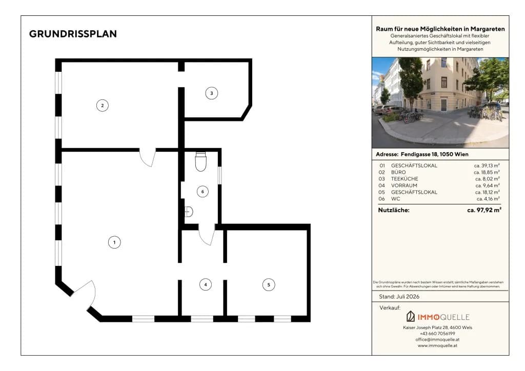 5-Zimmer-Gewerbeimmobilie mieten in Wien – 98 m², € 1.999 – Bild 12 von 12