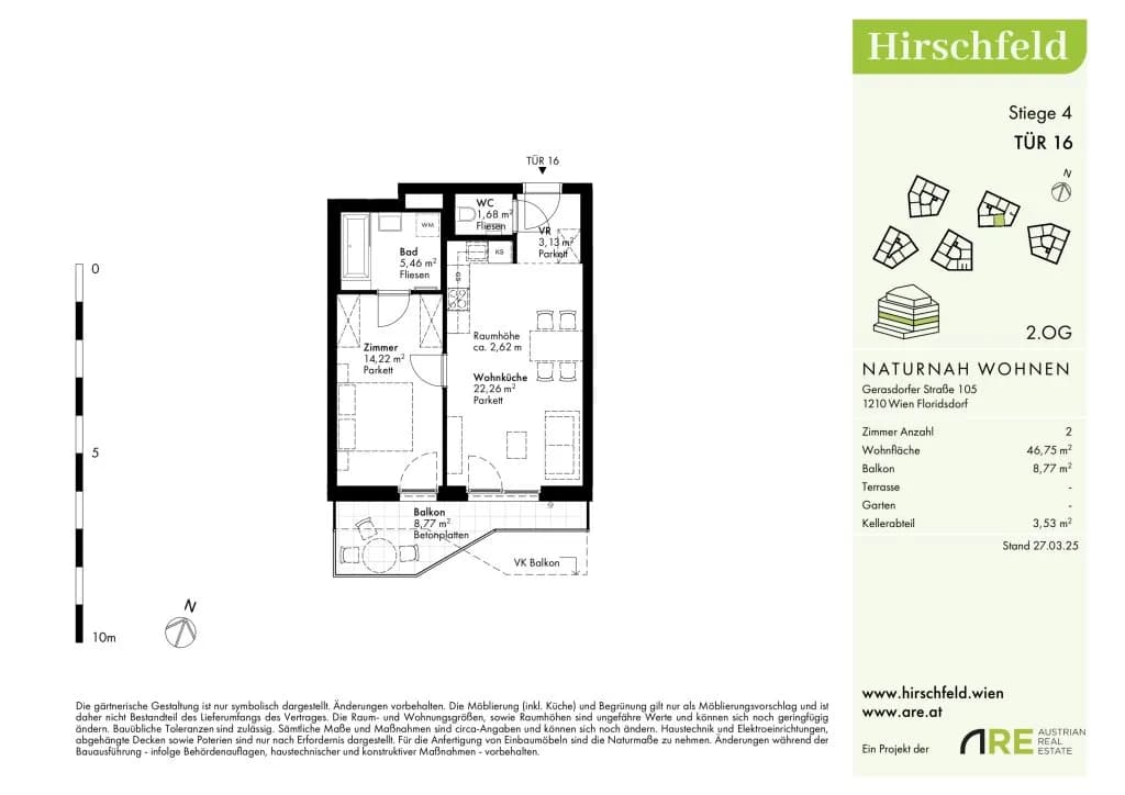 Immobilie kaufen in Wien – 46,75 m², € 260.500 – Bild 13 von 14
