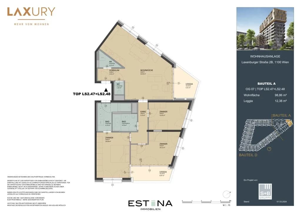 4-Zimmer-Wohnung kaufen in Wien – 98,8 m², € 830.000 – Bild 12 von 13
