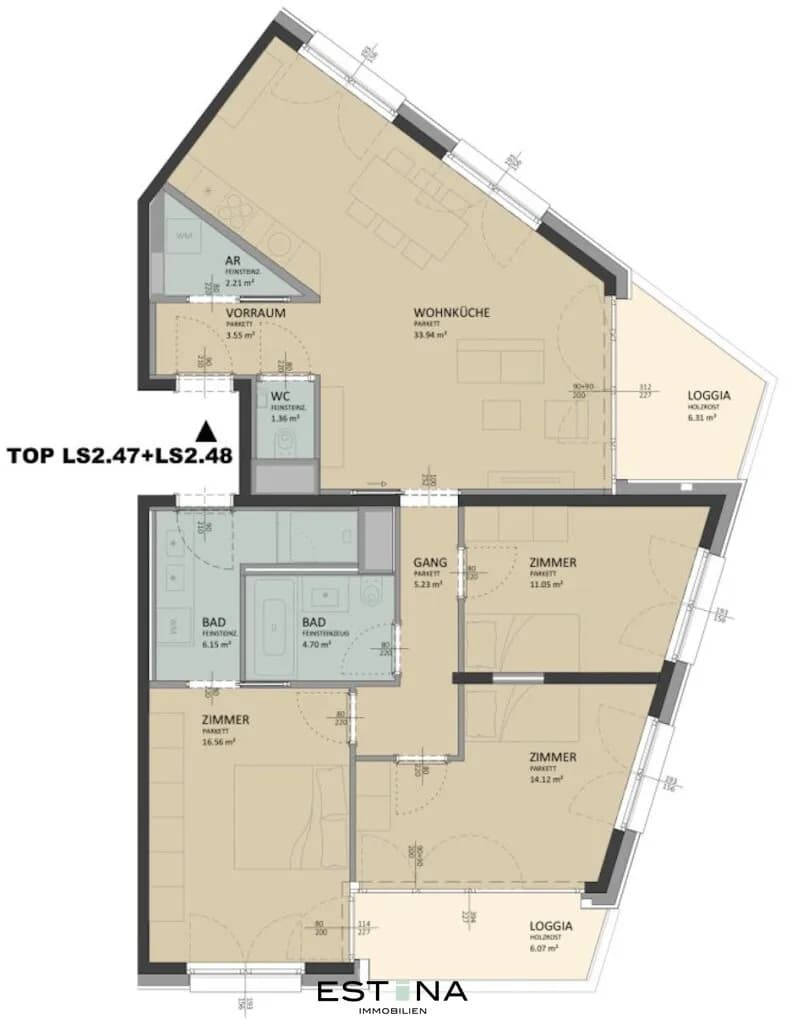 4-Zimmer-Wohnung kaufen in Wien – 98,8 m², € 830.000 – Bild 13 von 13