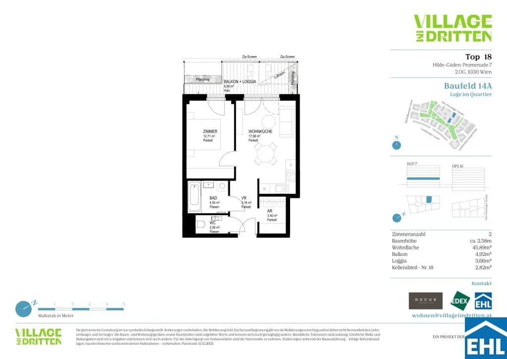 Immobilie kaufen in Wien – 45,89 m², € 345.600 – Bild 17 von 17