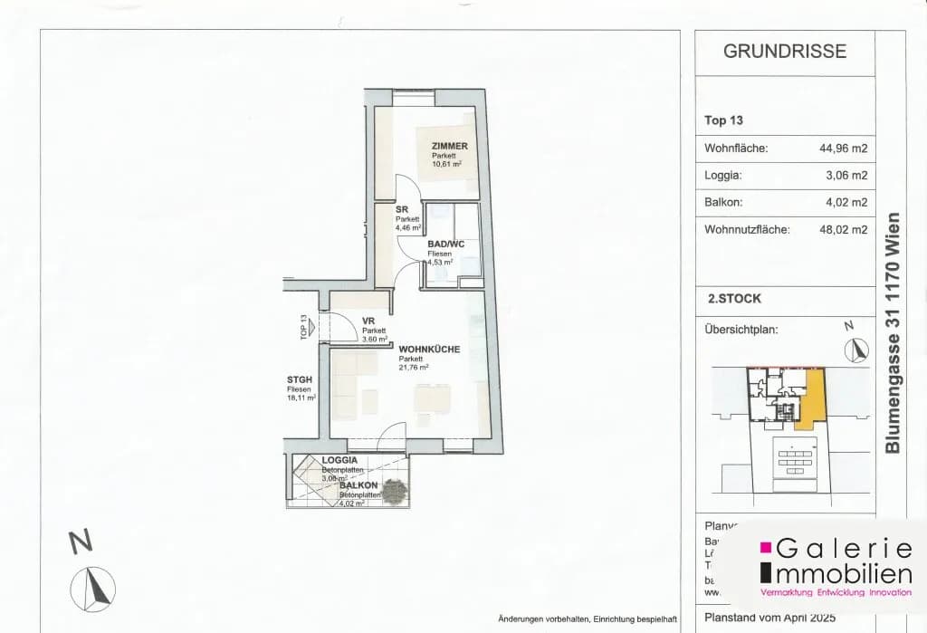 2-Zimmer-Wohnung kaufen in Wien – 44,89 m², € 382.954 – Bild 5 von 5