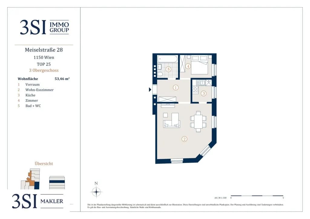 2-Zimmer-Wohnung kaufen in Wien – 53,46 m², € 290.000 – Bild 13 von 13