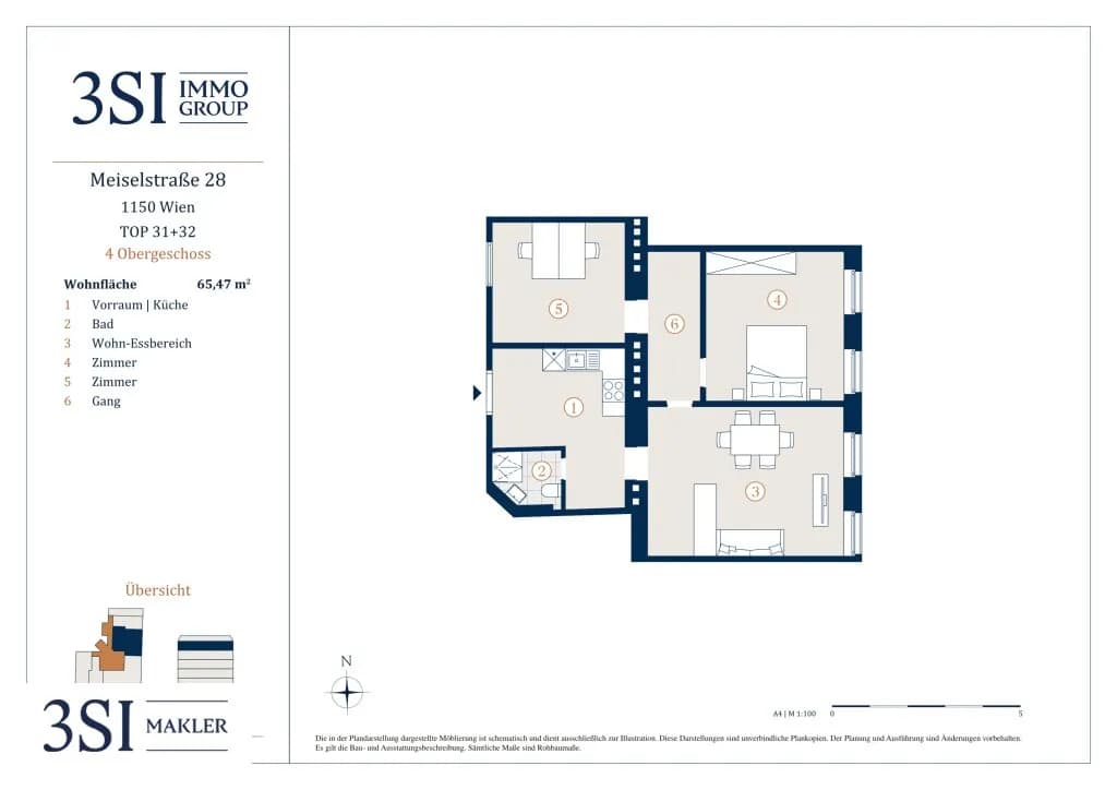3-Zimmer-Wohnung kaufen in Wien – 65,47 m², € 365.000 – Bild 16 von 16