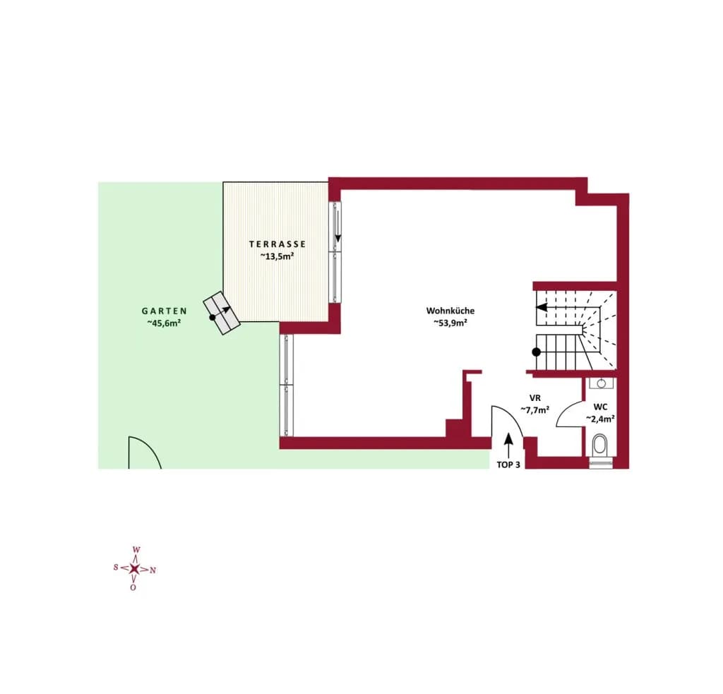 4-Zimmer-Haus kaufen in Tulln – 132,3 m², € 616.000 – Bild 9 von 11