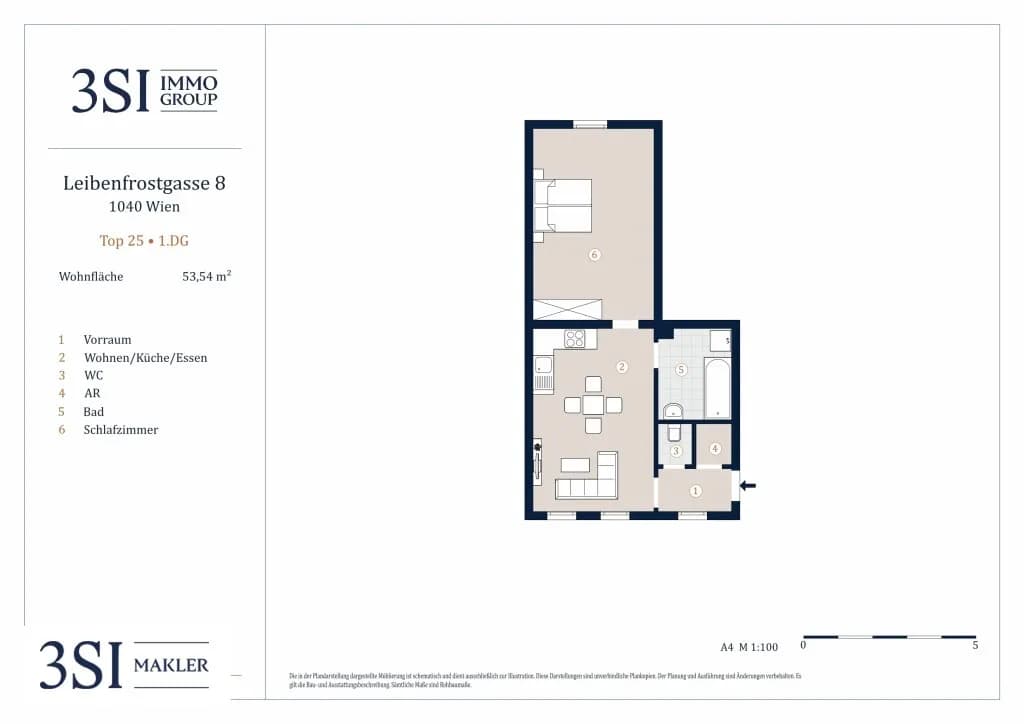 2-Zimmer-Wohnung kaufen in Wien – 53,54 m², € 383.000 – Bild 18 von 18