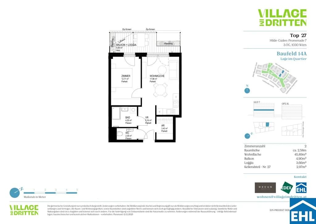 Immobilie kaufen in Wien – 45,89 m², € 350.100 – Bild 17 von 17