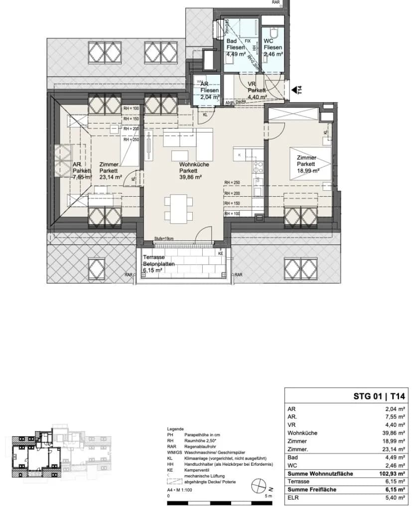 3-Zimmer-Wohnung kaufen in Wien – 102,93 m², € 669.000 – Bild 5 von 6