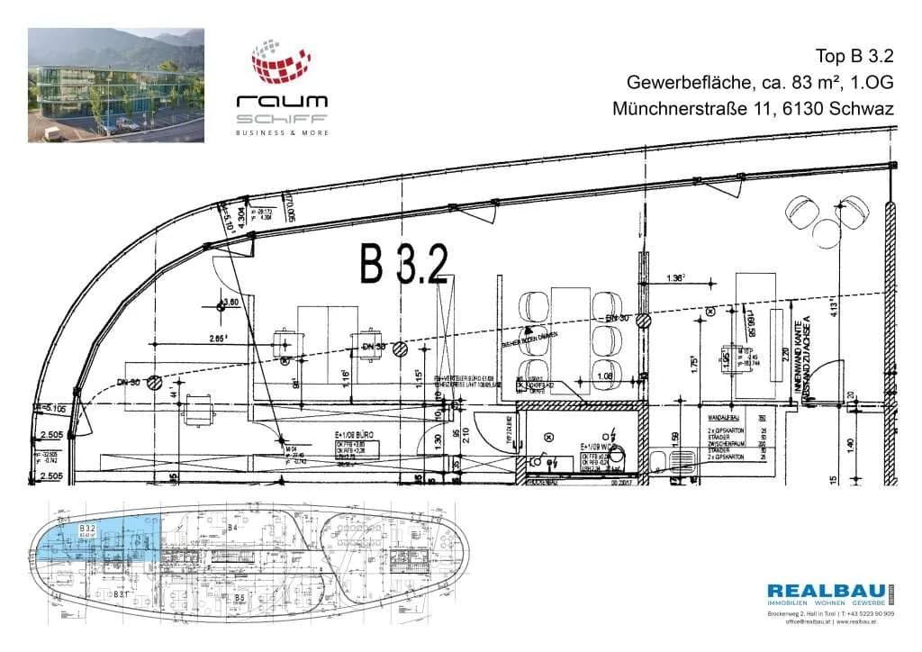 3-Zimmer-Gewerbeimmobilie mieten in Schwaz – 83 m², € 1.334 – Bild 8 von 12