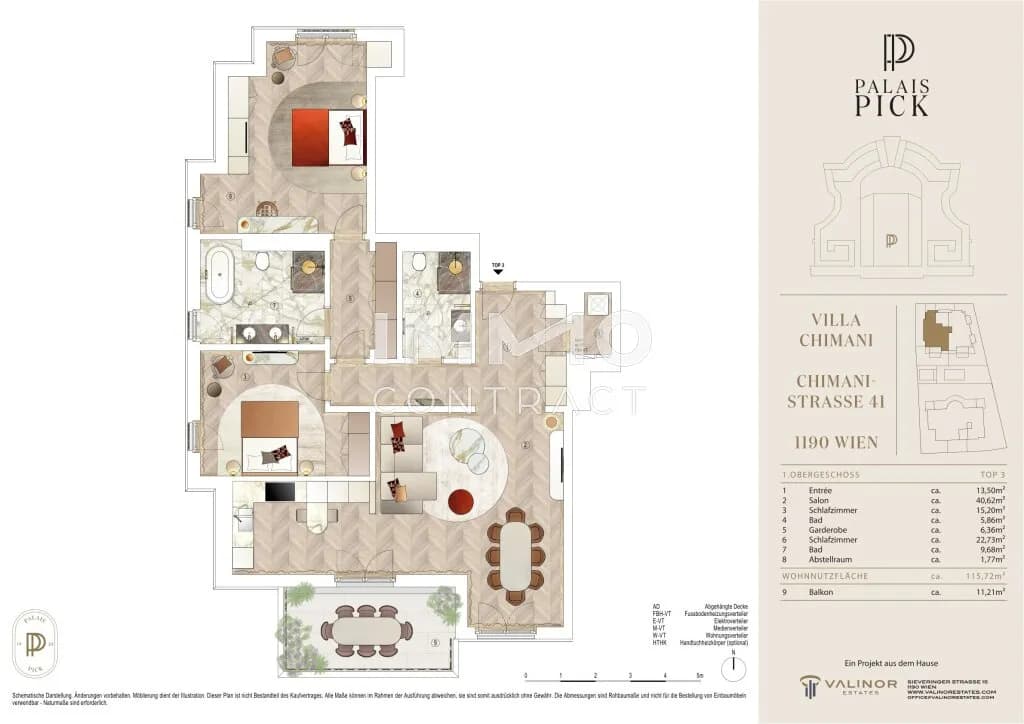 3-Zimmer-Wohnung kaufen in Wien – 115 m², € 1.540.000 – Bild 7 von 7