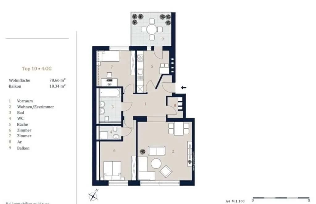 3-Zimmer-Wohnung kaufen in Wien – 78,66 m², € 750.000 – Bild 10 von 10