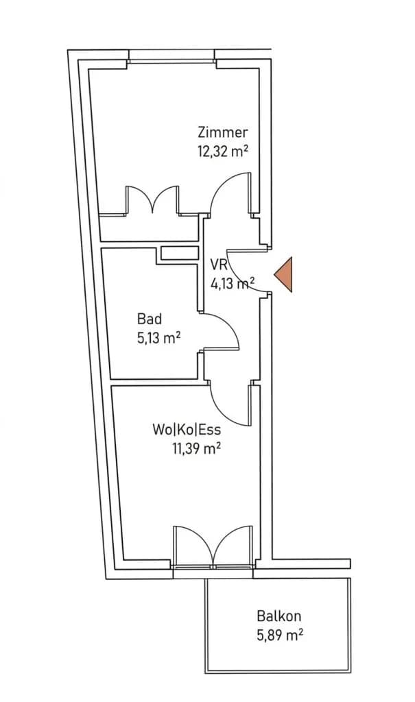 2-Zimmer-Wohnung kaufen in Graz – 32,98 m², € 168.000 – Bild 9 von 9