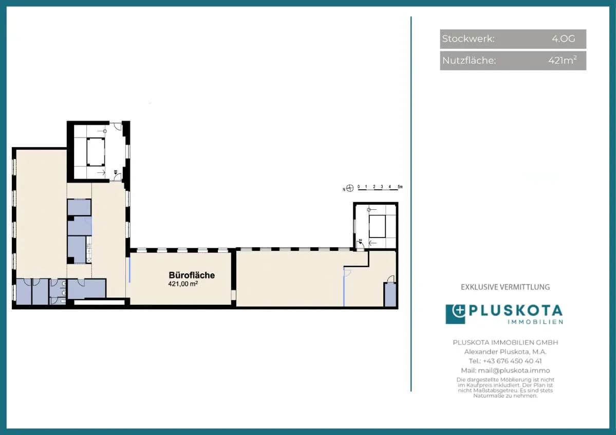 3-Zimmer-Gewerbeimmobilie mieten in Wien – 421 m², € 6.075 – Bild 13 von 13