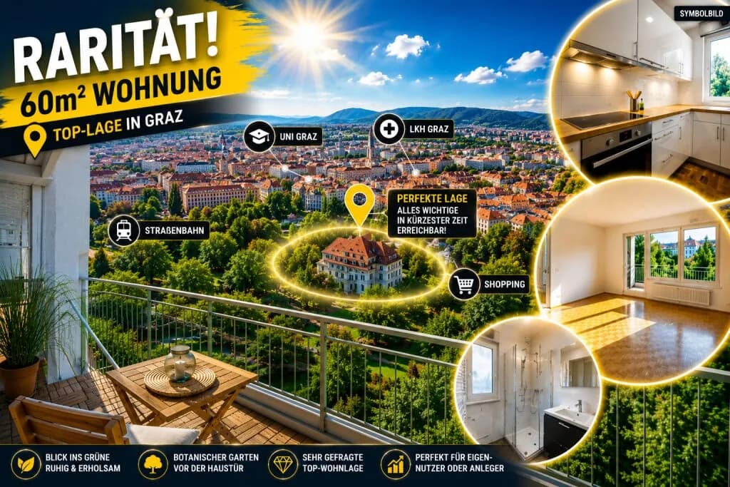 Wohnung kaufen in Graz – 60 m² – Bild 1 von 10