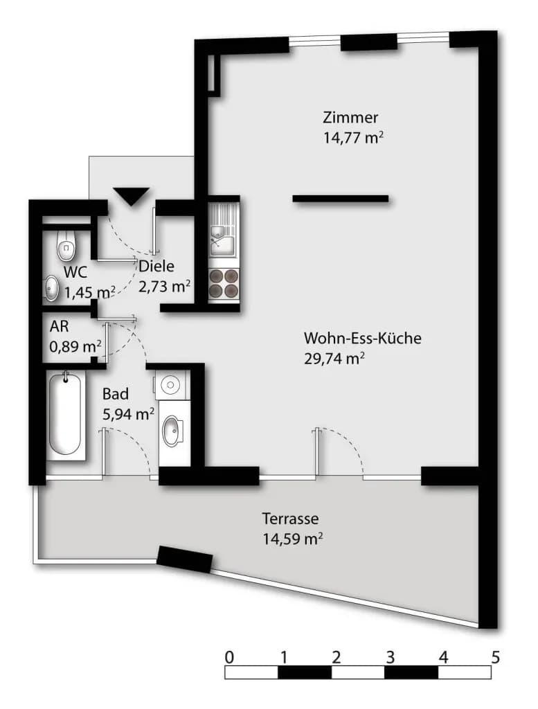 2-Zimmer-Wohnung mieten in Graz – 61 m², € 1.029 – Bild 19 von 19