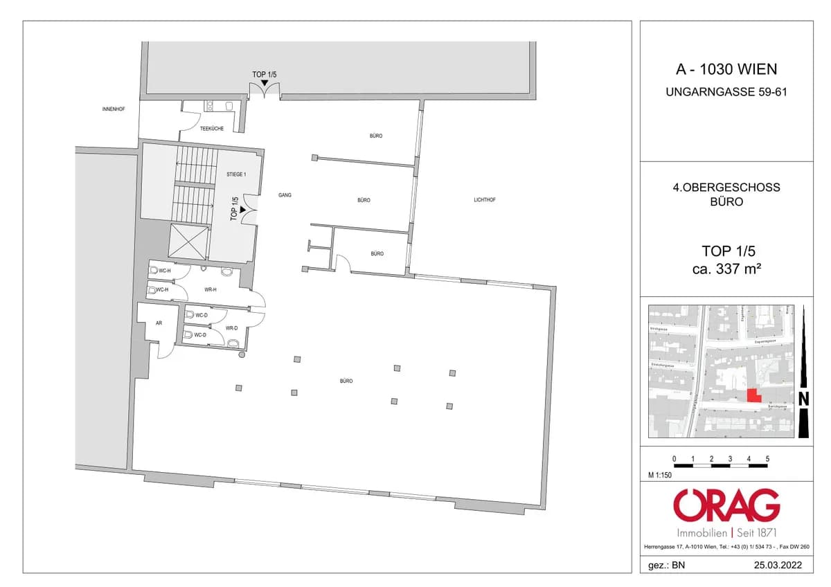 Gewerbeimmobilie mieten in Wien – 338 m², € 17 – Bild 8 von 8