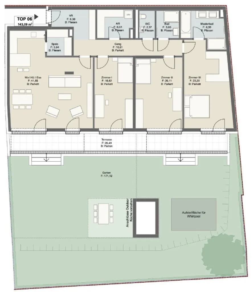 4-Zimmer-Wohnung kaufen in Graz – 143,1 m², € 850.000 – Bild 10 von 11