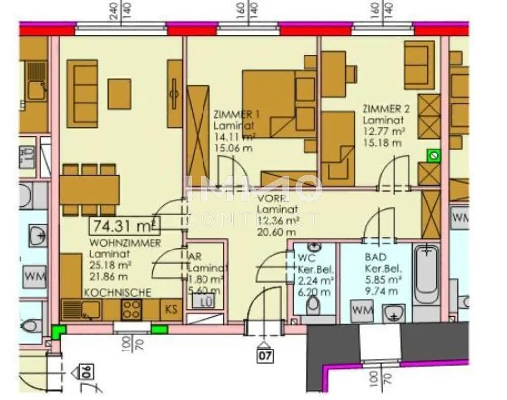 3-Zimmer-Wohnung mieten in Melk – 72,16 m², € 815 – Bild 13 von 13