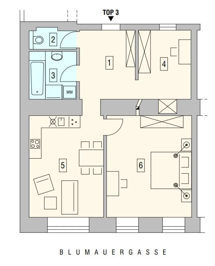 2-Zimmer-Wohnung kaufen in Wien – 66,36 m², € 368.900 – Bild 11 von 11