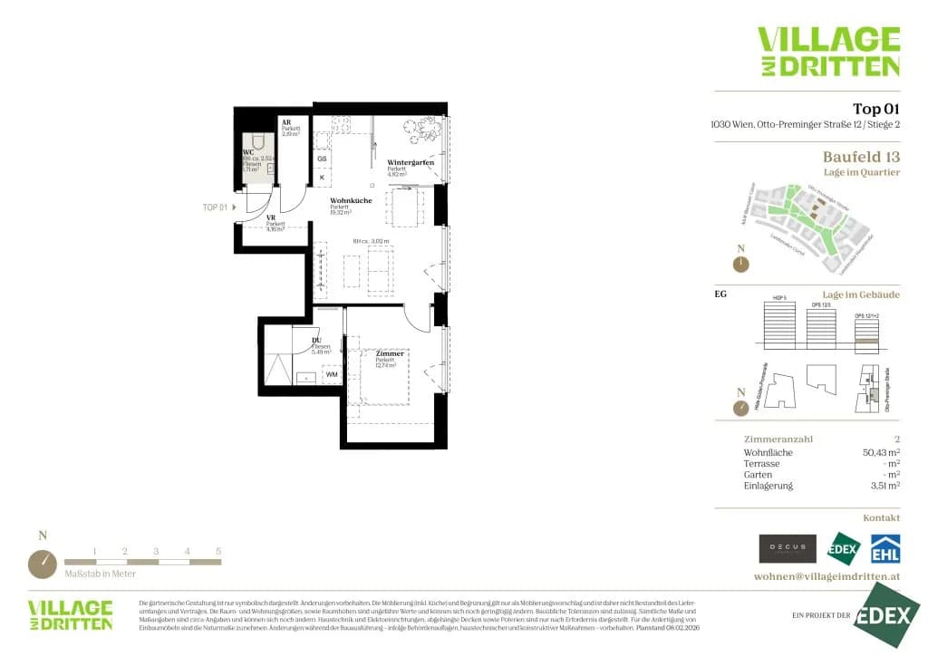 2-Zimmer-Wohnung kaufen in Wien – 50,43 m², € 317.000 – Bild 37 von 37