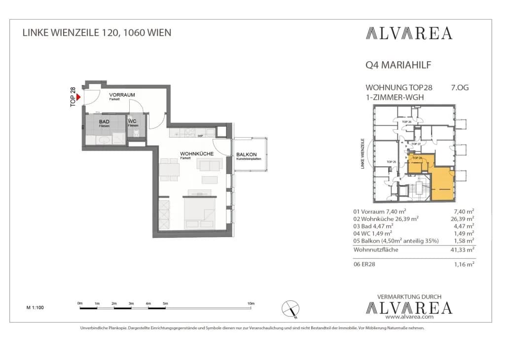 1-Zimmer-Wohnung kaufen in Wien – 41 m², € 339.000 – Bild 21 von 21