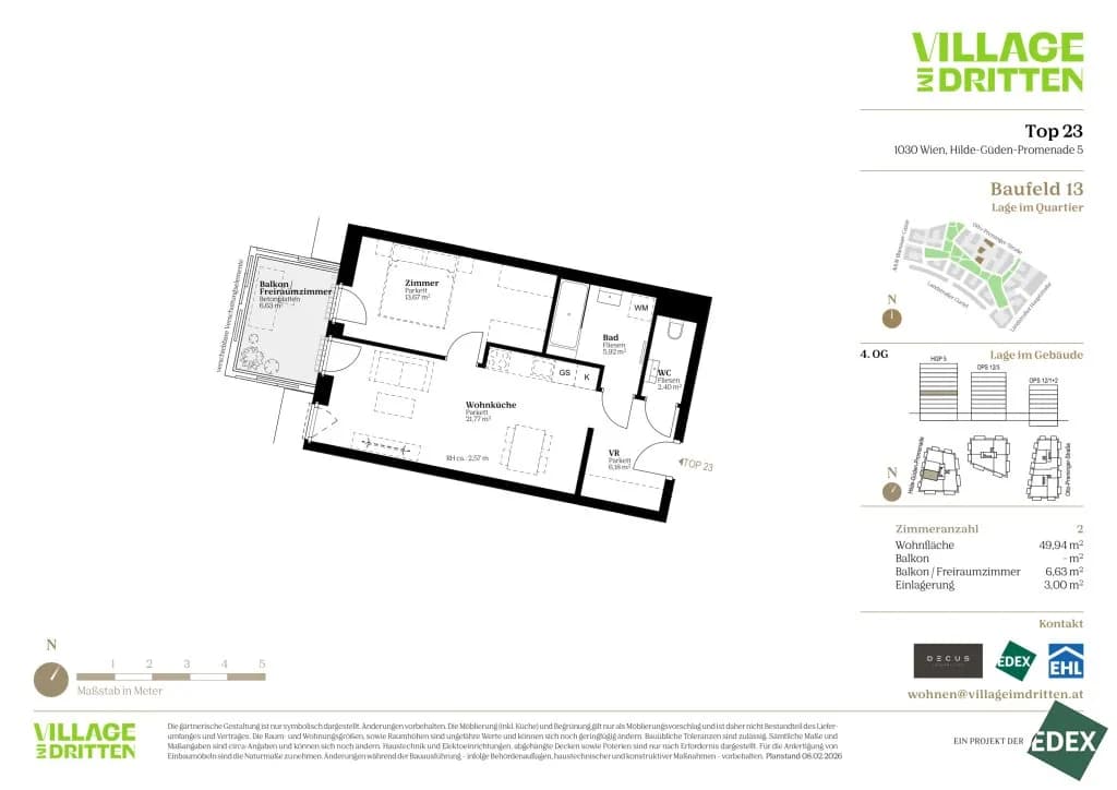 2-Zimmer-Wohnung kaufen in Wien – 49,48 m², € 384.000 – Bild 35 von 35