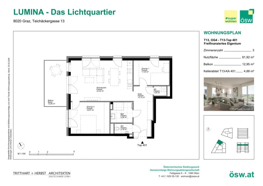 3-Zimmer-Wohnung kaufen in Graz – 81,92 m², € 385.000 – Bild 11 von 11