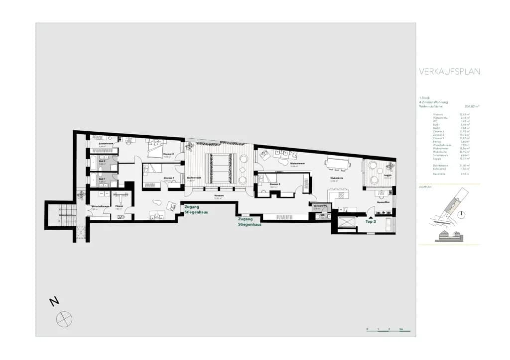 5-Zimmer-Wohnung kaufen in Wien – 207,41 m², € 1.350.000 – Bild 29 von 30