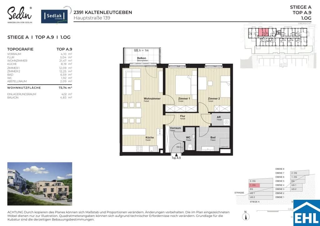 3-Zimmer-Wohnung kaufen in Mödling – 73,74 m², € 349.000 – Bild 15 von 15