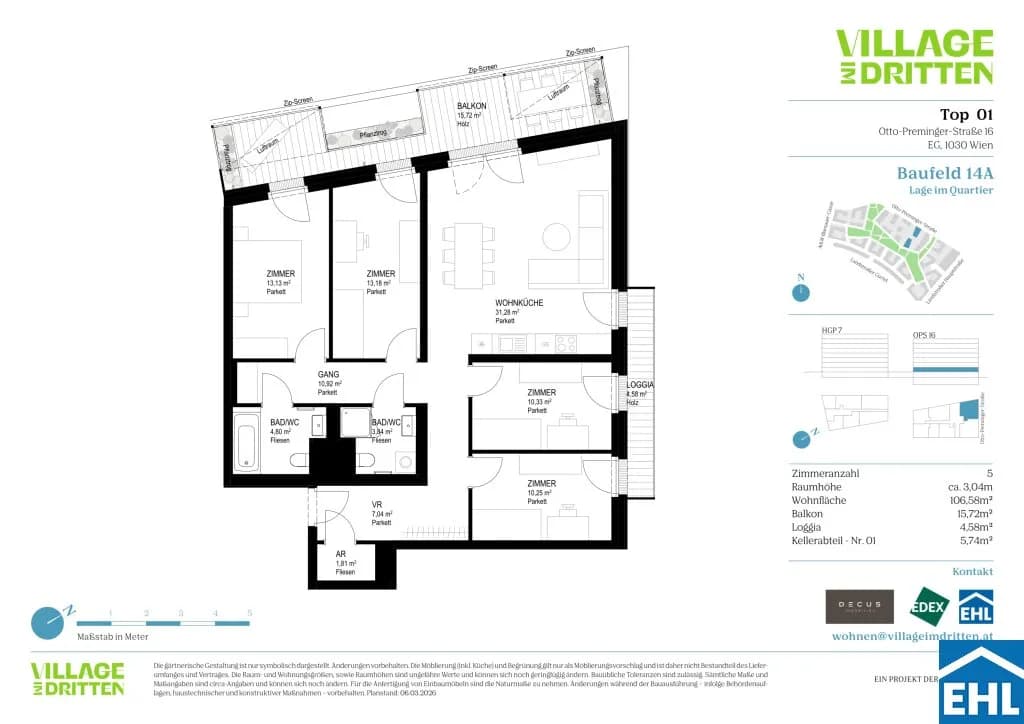 5-Zimmer-Wohnung kaufen in Wien – 106,66 m², € 779.000 – Bild 17 von 17