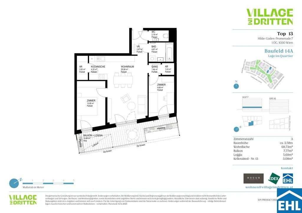 3-Zimmer-Wohnung kaufen in Wien – 68,73 m², € 549.000 – Bild 17 von 17