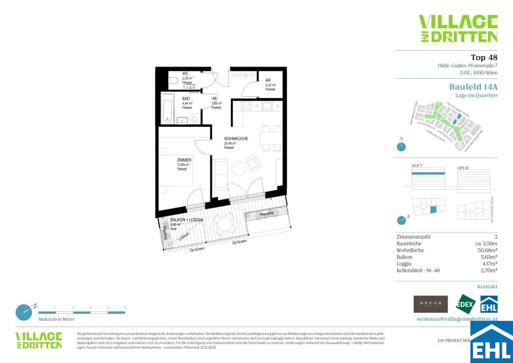 2-Zimmer-Wohnung kaufen in Wien – 50,68 m², € 449.000 – Bild 17 von 17