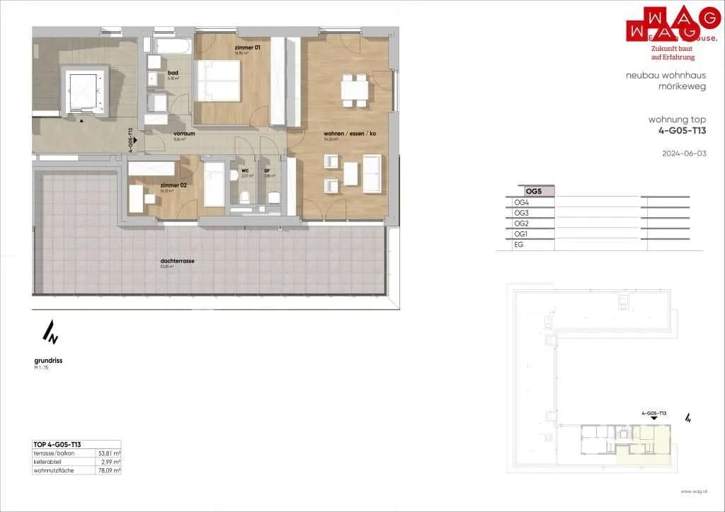 3-Zimmer-Wohnung kaufen in Linz – 78,09 m², € 552.490 – Bild 20 von 22