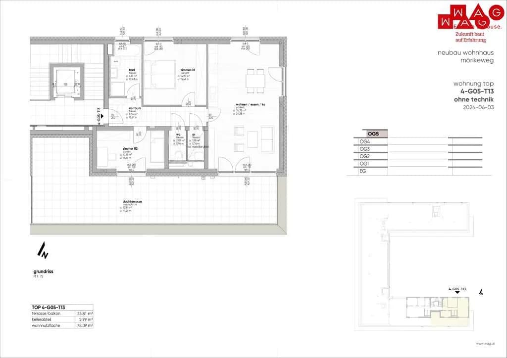 3-Zimmer-Wohnung kaufen in Linz – 78,09 m², € 552.490 – Bild 21 von 22