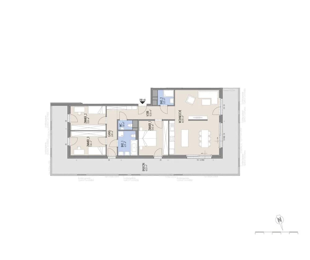 4-Zimmer-Wohnung kaufen in Wien – 105,21 m², € 755.000 – Bild 2 von 3