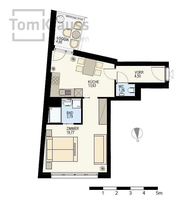 2-Zimmer-Wohnung kaufen in Wien – 47,6 m², € 296.100 – Bild 13 von 14