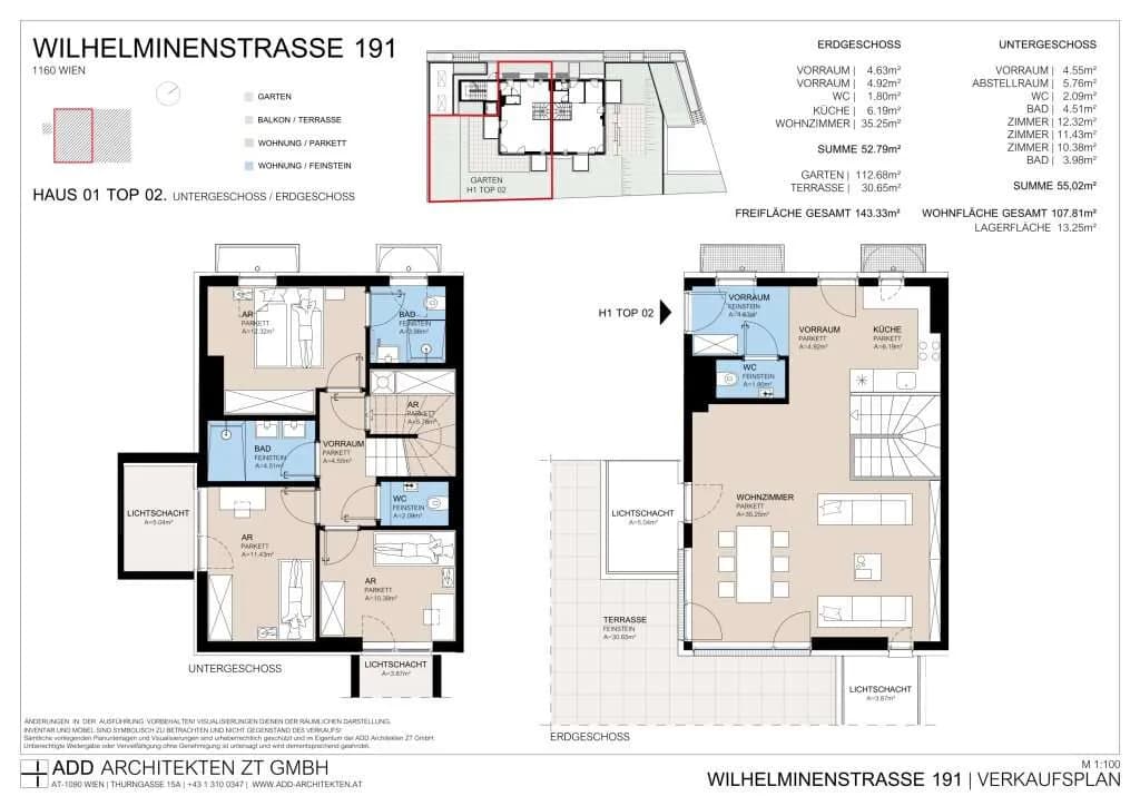 4-Zimmer-Wohnung kaufen in Wien – 107,54 m², € 860.000 – Bild 6 von 6