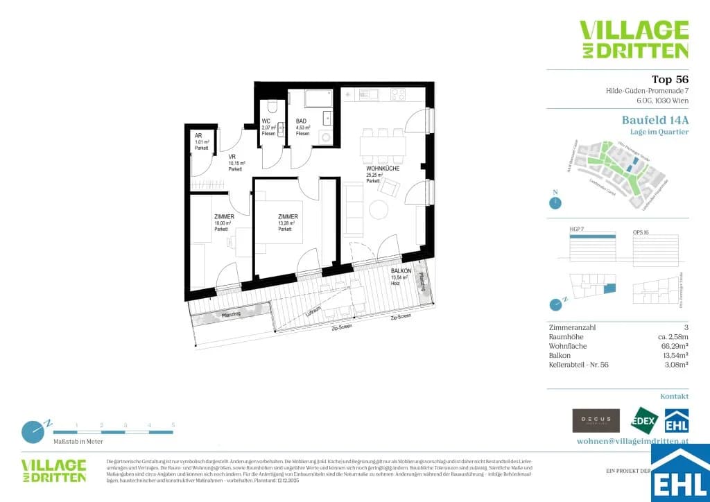 3-Zimmer-Wohnung kaufen in Wien – 66,29 m², € 585.000 – Bild 17 von 17