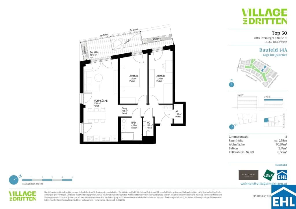 3-Zimmer-Wohnung kaufen in Wien – 70,67 m², € 619.000 – Bild 17 von 17