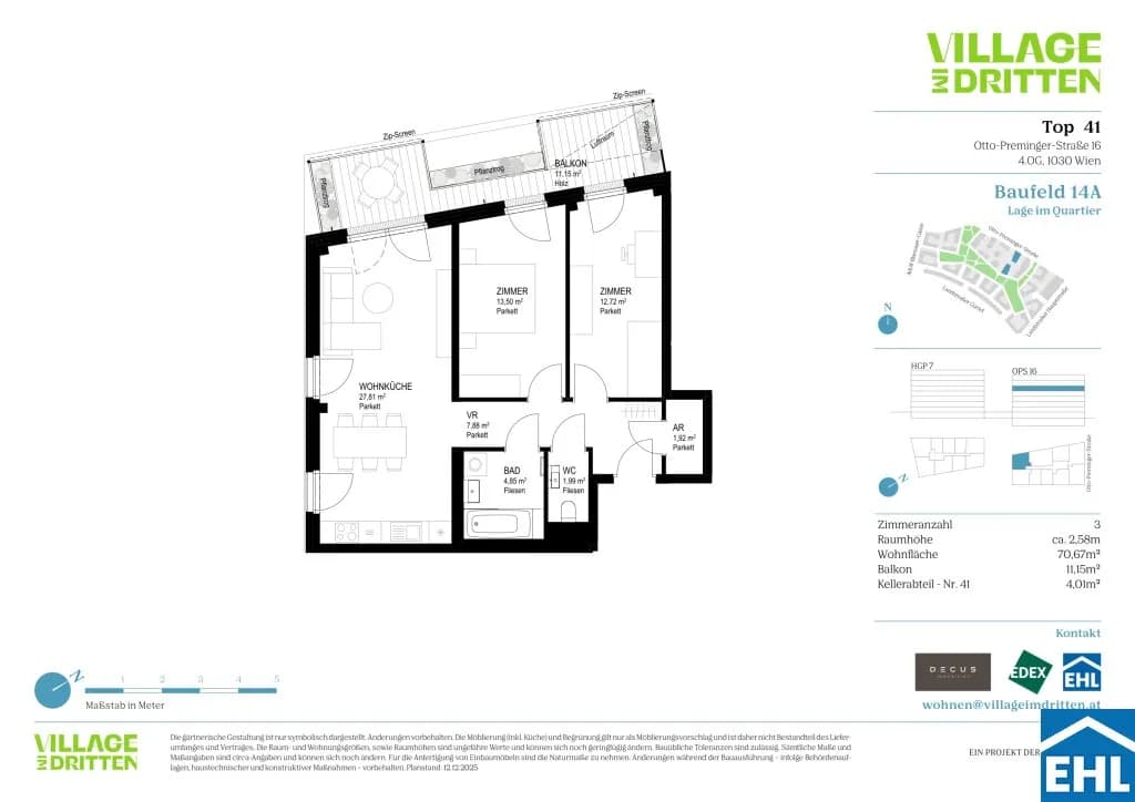 3-Zimmer-Wohnung kaufen in Wien – 70,67 m², € 599.000 – Bild 17 von 17