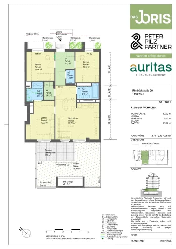 4-Zimmer-Wohnung kaufen in Wien – 82,72 m², € 571.600 – Bild 5 von 5