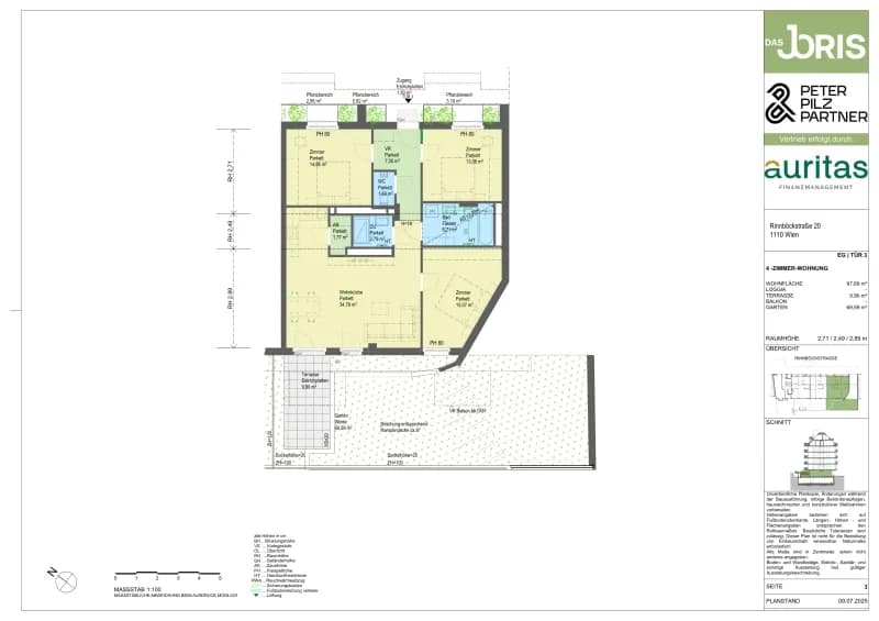 4-Zimmer-Wohnung kaufen in Wien – 97,69 m², € 644.400 – Bild 5 von 5