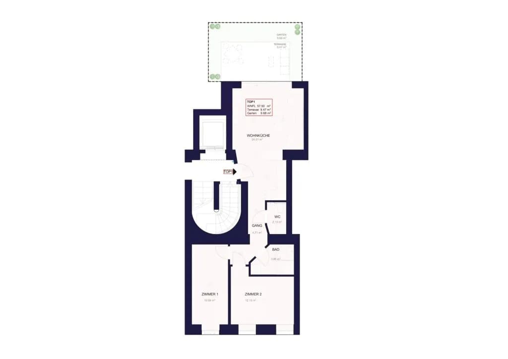 3-Zimmer-Wohnung kaufen in Wien – 57,5 m², € 319.000 – Bild 8 von 8