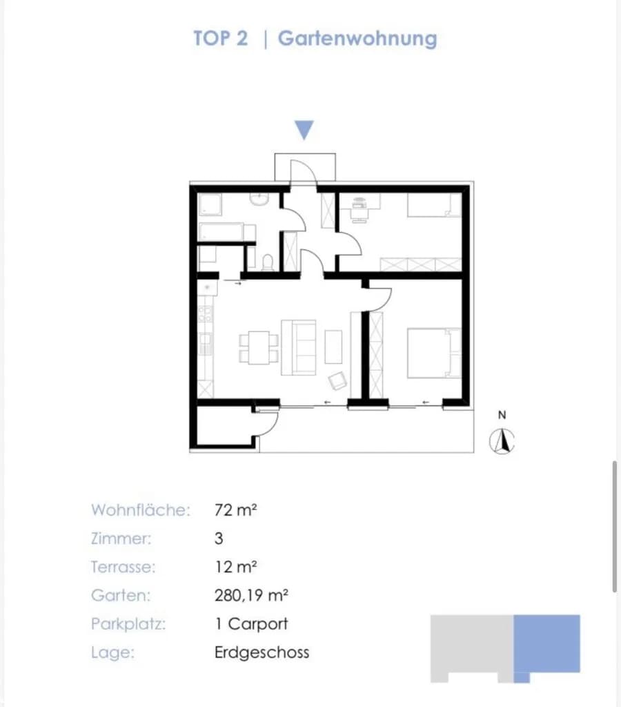 3-Zimmer-Wohnung kaufen in Graz – 72,24 m², € 363.000 – Bild 10 von 11