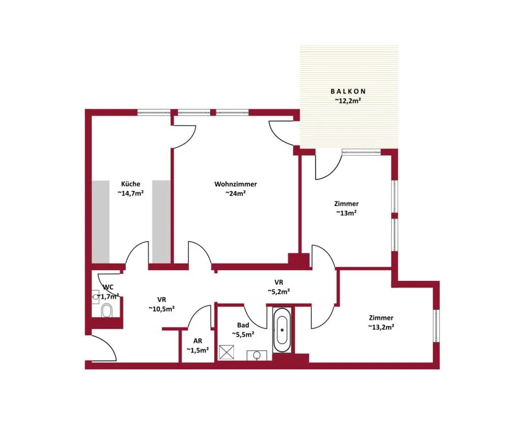 3-Zimmer-Wohnung kaufen in Wien – 89,3 m², € 745.000 – Bild 7 von 9