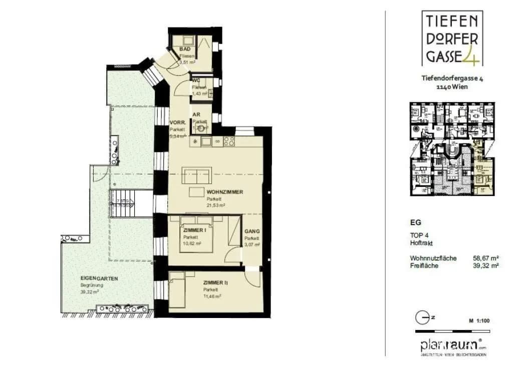 3-Zimmer-Wohnung kaufen in Wien – 58,67 m², € 360.000 – Bild 9 von 9