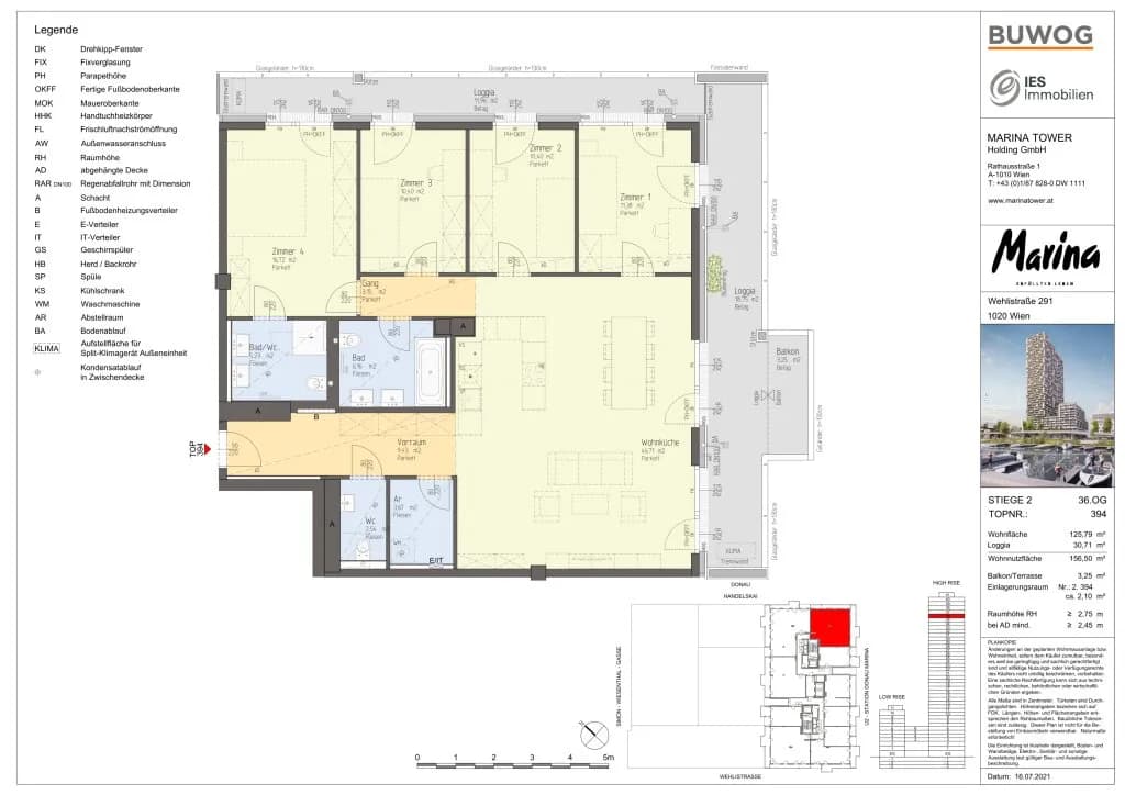 5-Zimmer-Wohnung mieten in Wien – 125,79 m², € 5.334 – Bild 25 von 25