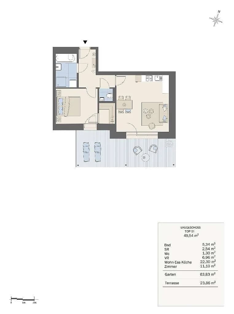 2-Zimmer-Wohnung kaufen in Graz – 49 m², € 290.000 – Bild 10 von 10