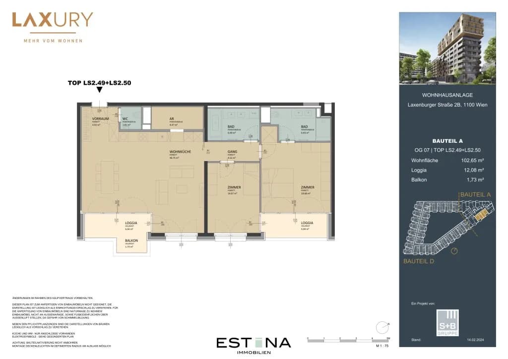 3-Zimmer-Wohnung kaufen in Wien – 102,62 m², € 789.000 – Bild 15 von 16